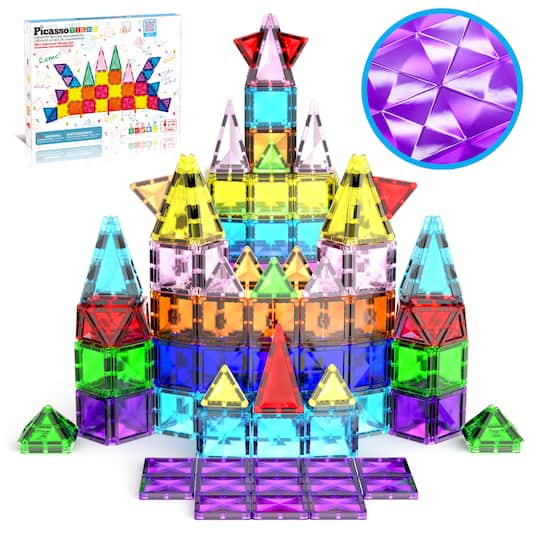 PicassoTiles® 40-Piece Travel Size Building Block Tile Set | Michaels®